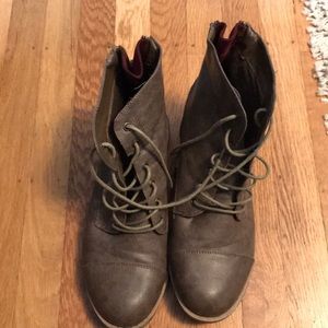 Torrid brown faux hiking boots
